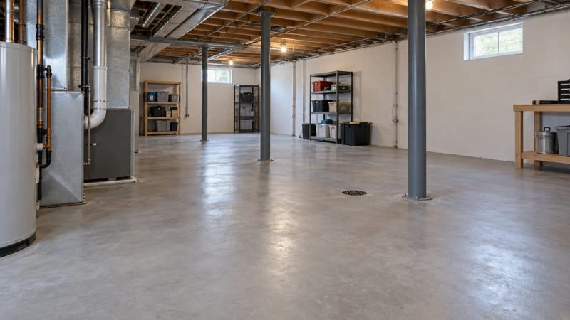 Basement Floor Coating in Brownsville