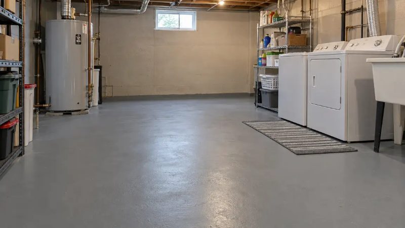 Basement Floor Coating project — Brownsville, Texas